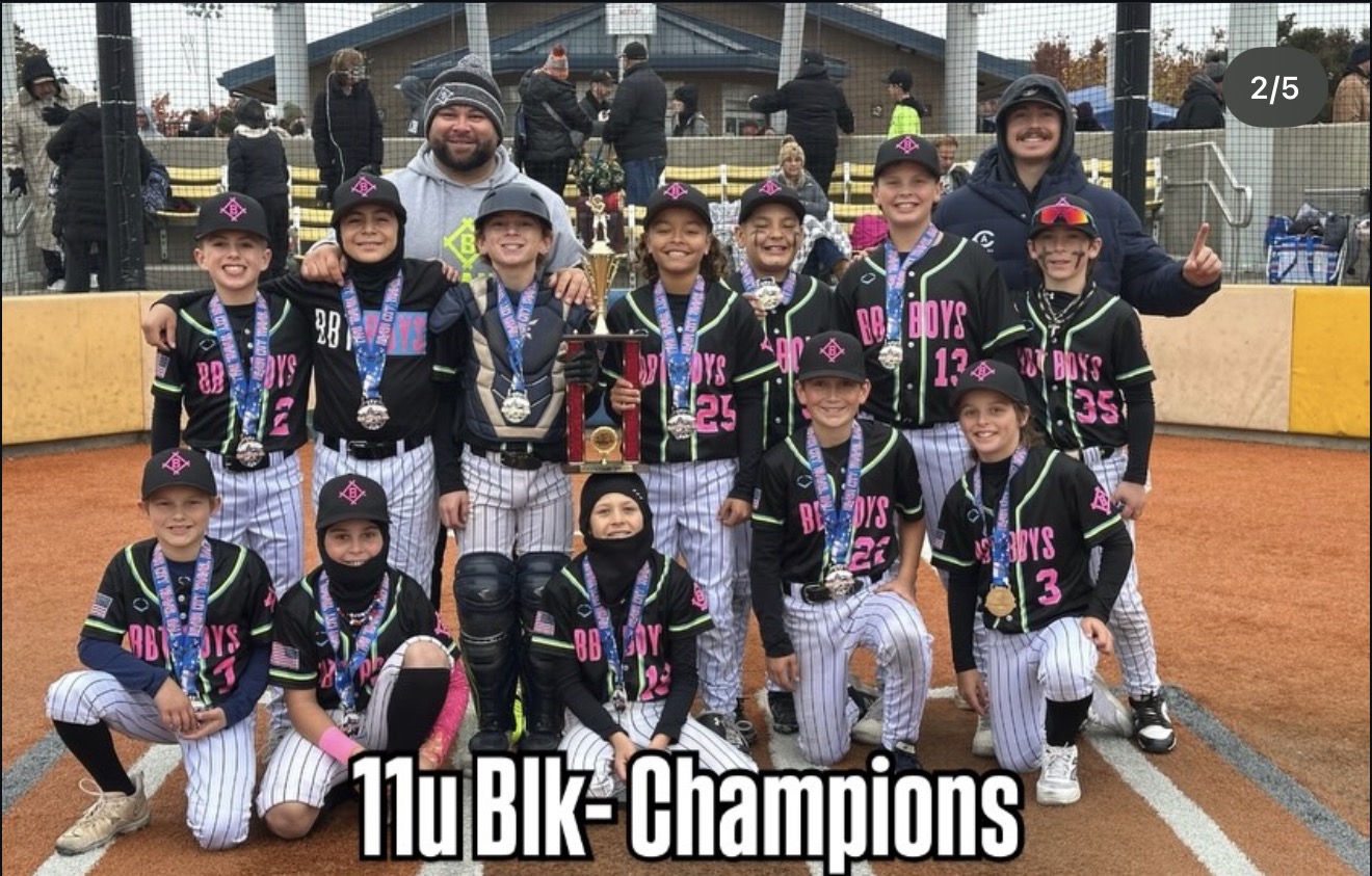 Better Baseball Training players with medals after a tournament