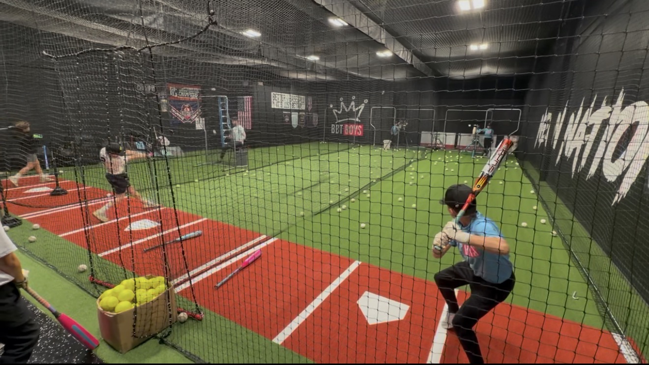 Hitting lesson reps at Better Baseball Training Rocklin