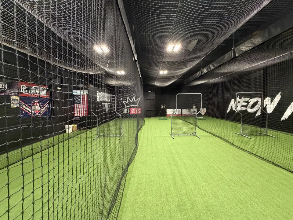 BBT indoor training facility with batting cages